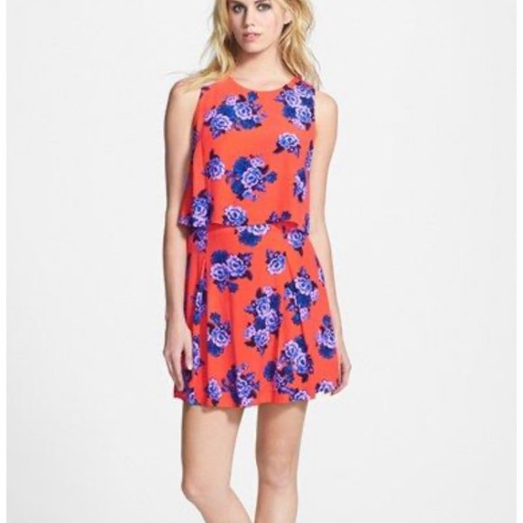 MINKPINK Mini Floral Dress / China Nights Dress - Picture 1 of 7